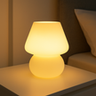 Lampe Champignon En Verre Givré Design Moderne, Lampe en Verre