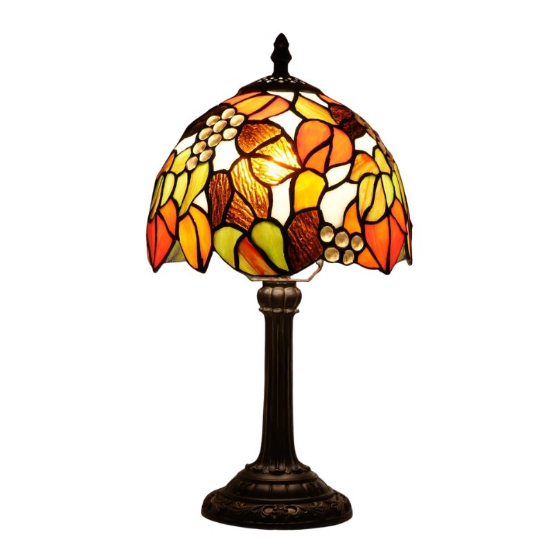 Lampe Champignon Gallé En Verre Coloré