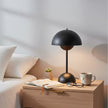 Lampe Champignon Noire Avec Dôme Lumineux, Lampe Champignon Noire