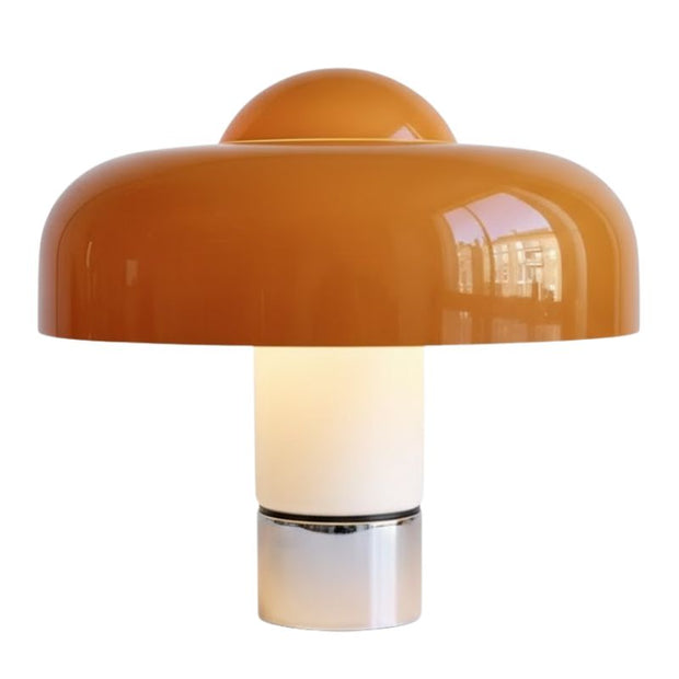 Lampe Champignon Orange Design Vintage