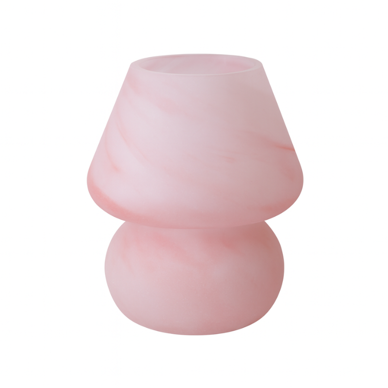 Lampe Champignon Rose Délicate