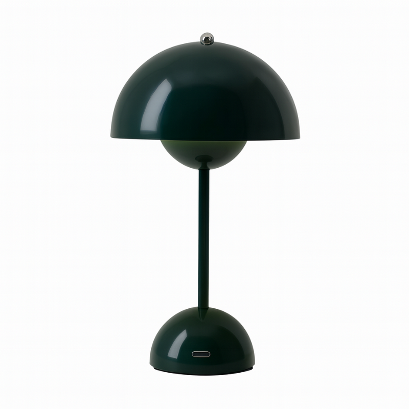 Lampe Champignon Verte Foncée Contemporaine Et Chic