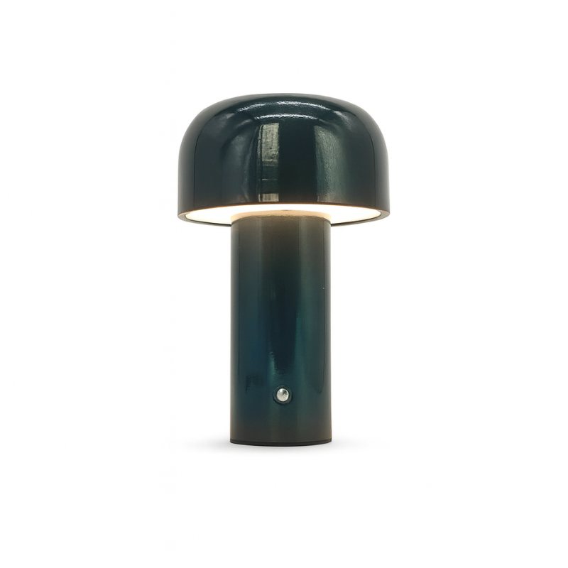 Lampe Champignon Verte Foncée  Rechargeable Et Pratique