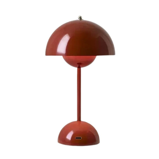 Lampe Champignon Vintage Rouge Tactile Rechargeable