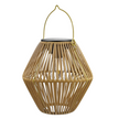 Lampes Solaires de Jardin Style Lanterne en Rotin
