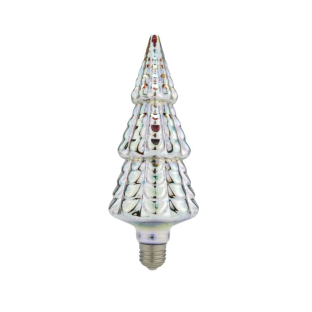 Lanterne Décorative Sapin Lumineux Effet Cristal, Lanterne en forme de Sapin