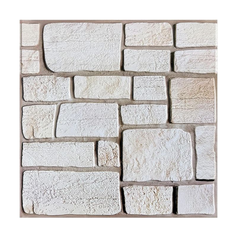 Panneau Mural 3D Autocollant Effet Pierre Lot de 10 Pièces, panneau mural 3D effet pierre