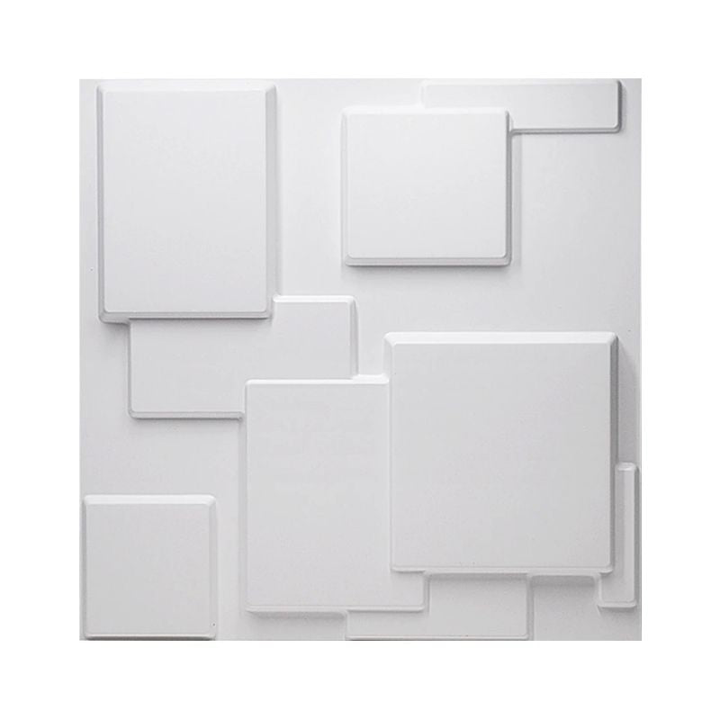 Panneau Mural Acoustique Blanc Absorption Sonore Lot de 12 Pièces, panneau mural acoustique blanc moderne