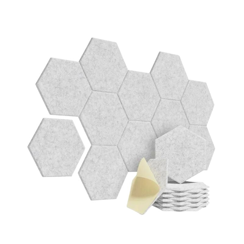 Panneau Mural Acoustique Hexagonal Auto Adhésif, panneau mural acoustique hexagonal moderne
