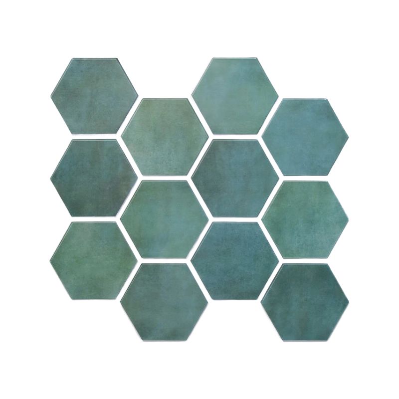 Panneau Mural Décoratif 3D Avec Motif Hexagonal Et Effet Carrelage Moderne, Panneau Mural Décoratif Vert