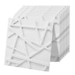 Panneau Mural Décoratif 3D Avec Relief Géométrique, Panneau Mural Décoratif Blanc