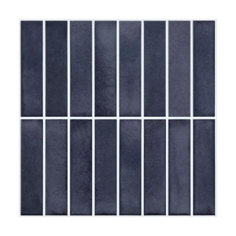 Panneau Mural Décoratif Avec Effet Carreaux 10 Pièces, Panneau Mural Décoratif Bleu Marine