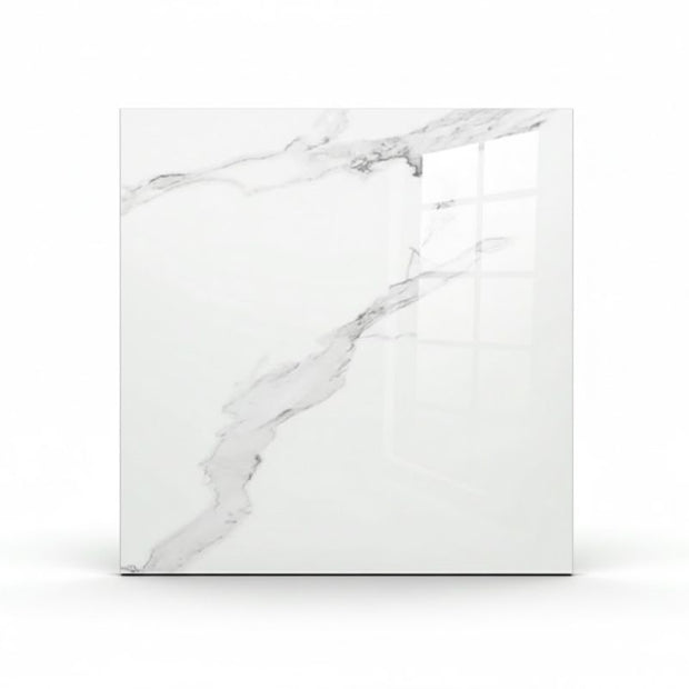 Panneau Mural PVC Blanc Aspect Marbre Naturel, Panneau Mural PVC 