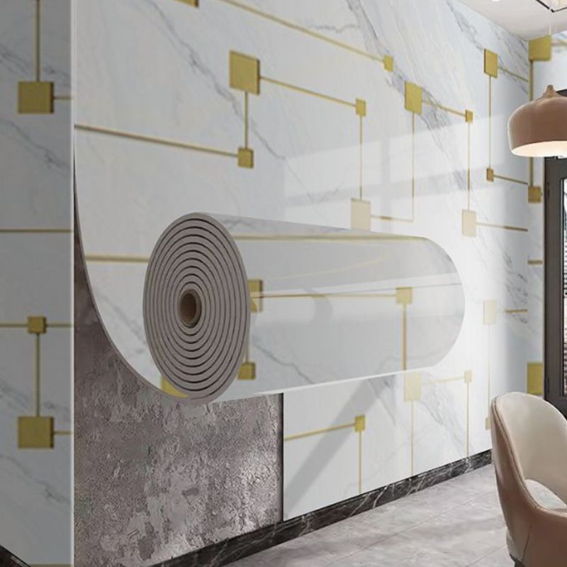 Panneau Mural PVC Décoratif Effet Marbre, panneau mural PVC au design élégant