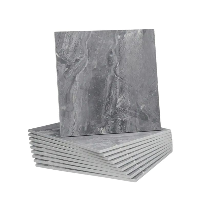 Panneau Mural PVC Effet Marbre Gris, panneau mural pvc moderne