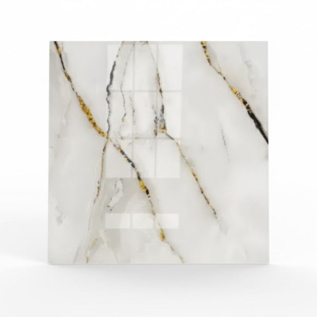 Panneau Mural PVC Inspiration Marbre Blanc Chic, panneau mural PVC design élégant