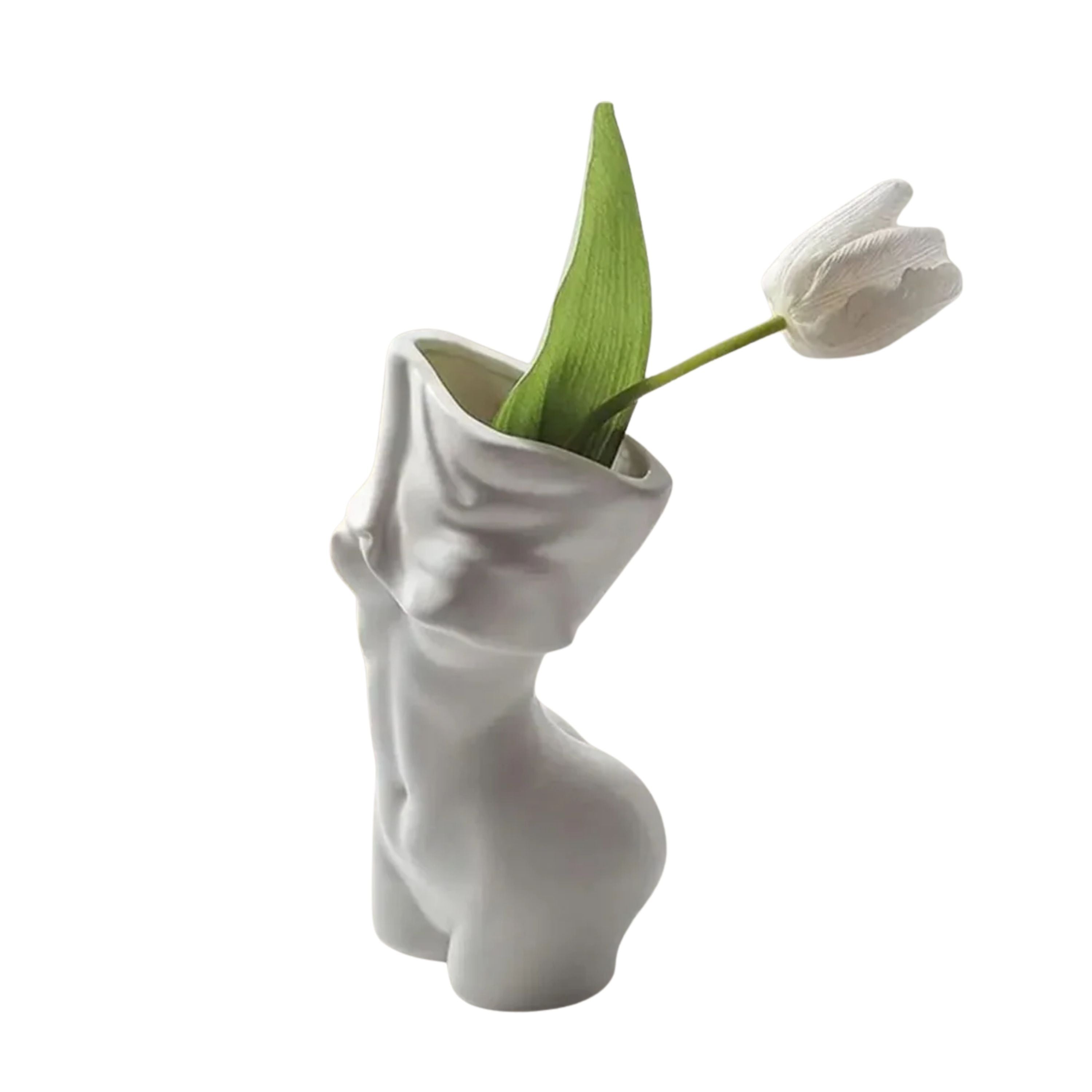 Vase Buste Femme en Céramique Moderne