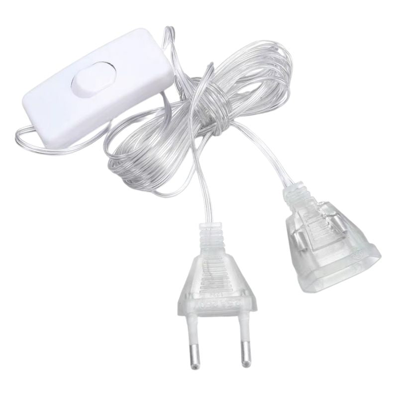 Rallonge Électrique Transparent Avec Interrupteur
