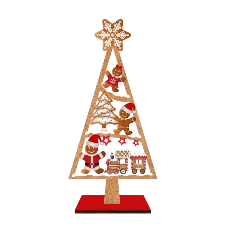 Sapin De Noël En Bois Style Gourmand