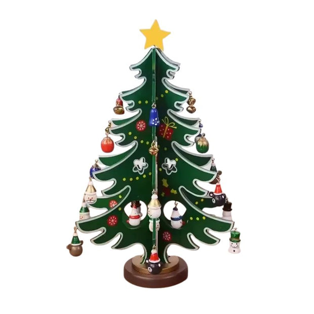 Sapin en Bois Décoratif pour Noël