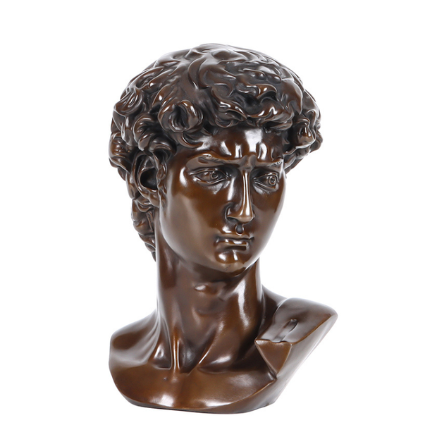 Sculpture Décorative David En Bronze Avec Style Artistique Noble, Sculpture David 