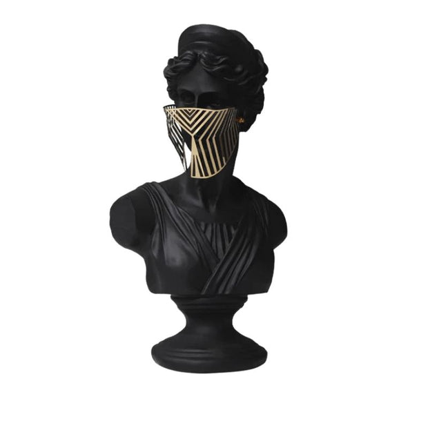 Sculpture David Moderne Avec Masque Artistique, Sculpture David 