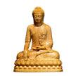Sculpture En Bois Statue Bouddha Assis, Sculpture En Bois