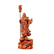 Sculpture En Bois Statue Guan Gong Sculptée À La Main, Sculpture En Bois 