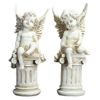 Sculpture Jardin Chérubins Ailés En Décoration, Sculpture Jardin 
