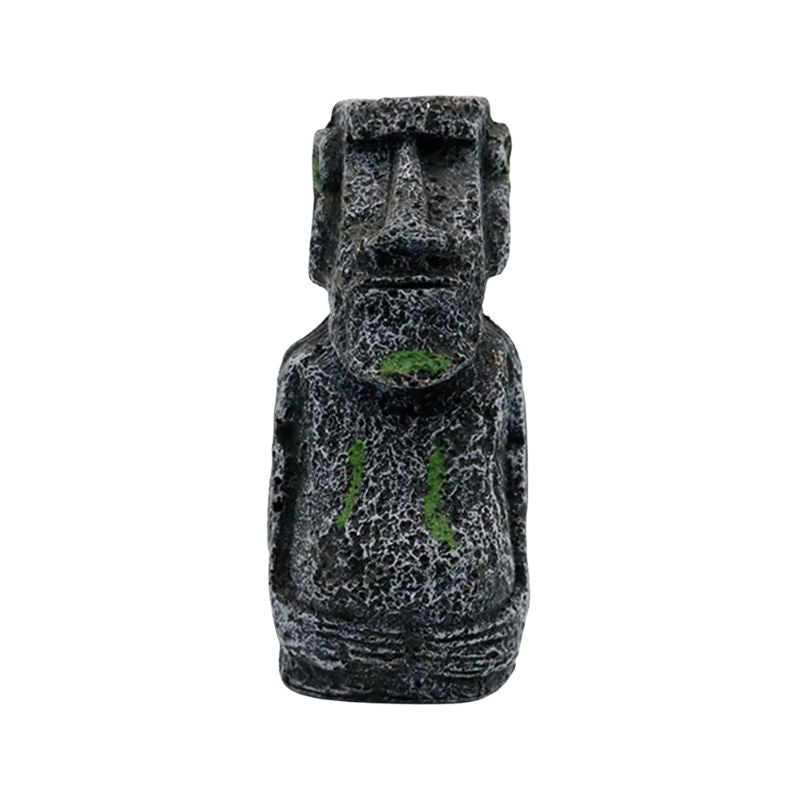 Sculpture Moai En Pierre Avec Effet Vieilli Naturel