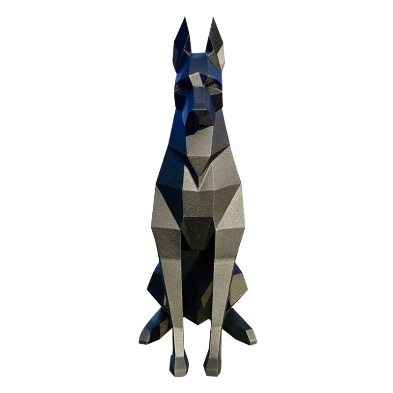 Sculpture Papier Doberman 3D