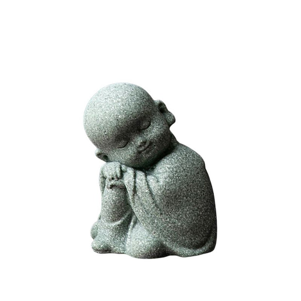 Sculpture Pierre Moine Enfant Endormi