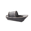Sculpture Pierre en Bateau Miniature