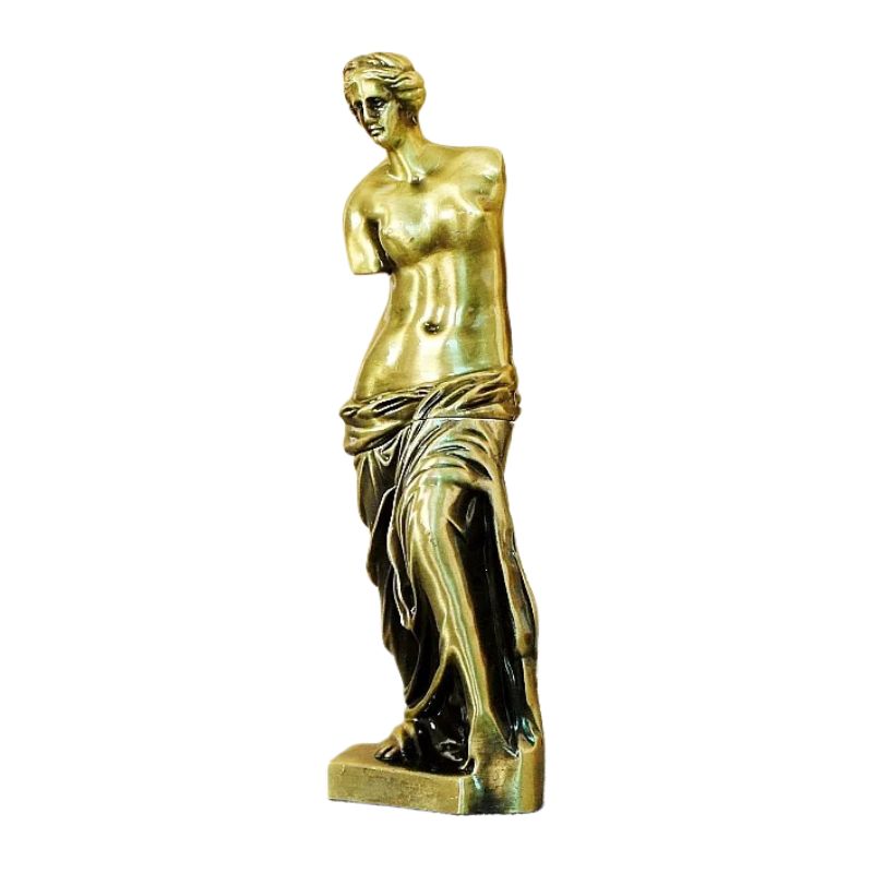 Sculpture Venus Classique En Finition Or Brillante Élégante