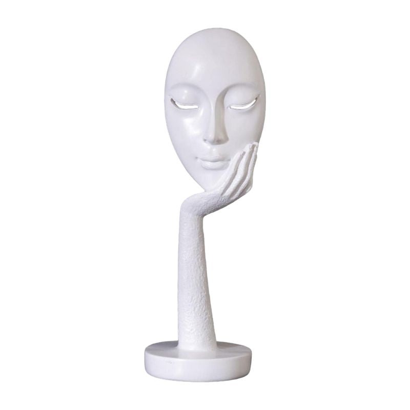 Sculpture Visage Artistique Avec Expression Abstraite