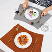 Set De Table Silicone Design Courbé Moderne Et Antidérapant