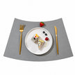 Set De Table Silicone Design Courbé Moderne Et Antidérapant