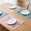 Set De Table Silicone Design Courbé Moderne Et Antidérapant