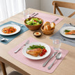 Set De Table Silicone Design Courbé Moderne Et Antidérapant