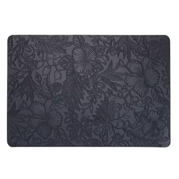 Set De Table Cuir Motif Floral Imperméable Et Antidérapant