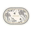 Set De Table Cuir Ovale Motif Floral Élégant, Set De Table Cuir 
