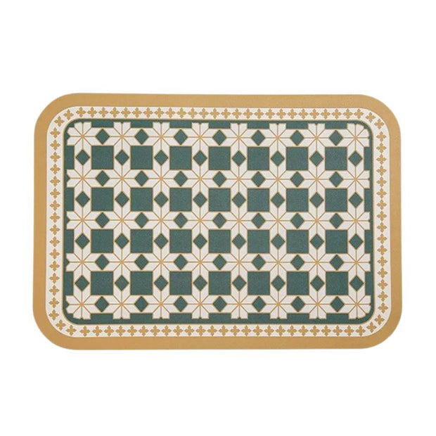 Set De Table Cuir Rétro Résistant À L’Huile Et À L’Eau