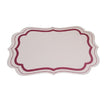 Set De Table Cuir avec Bord Ondulé, Set De Table Cuir 