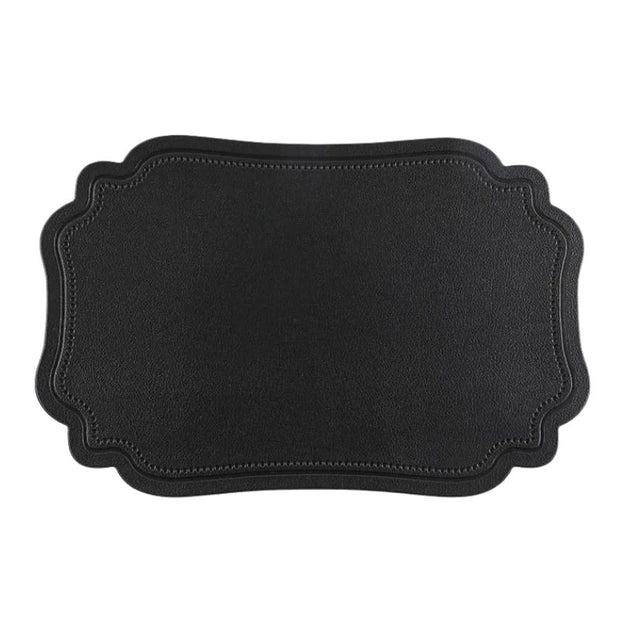 Set De Table Cuir Élégant Antidérapant Et Lavable
