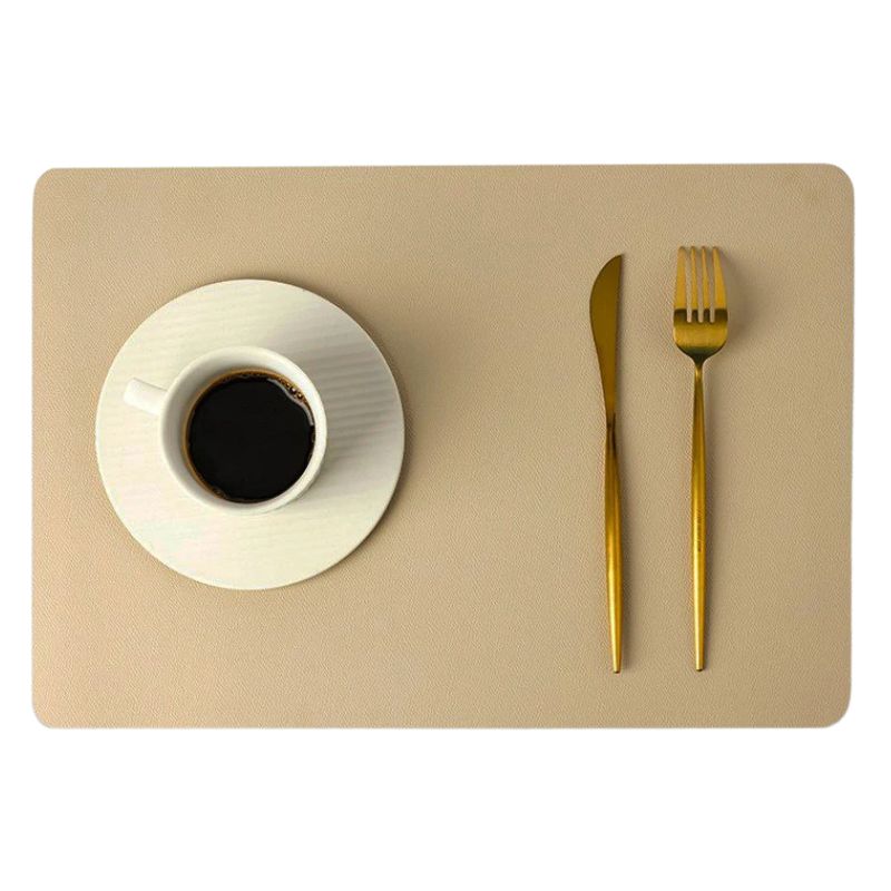 Set De Table En Cuir Élégant Et Durable