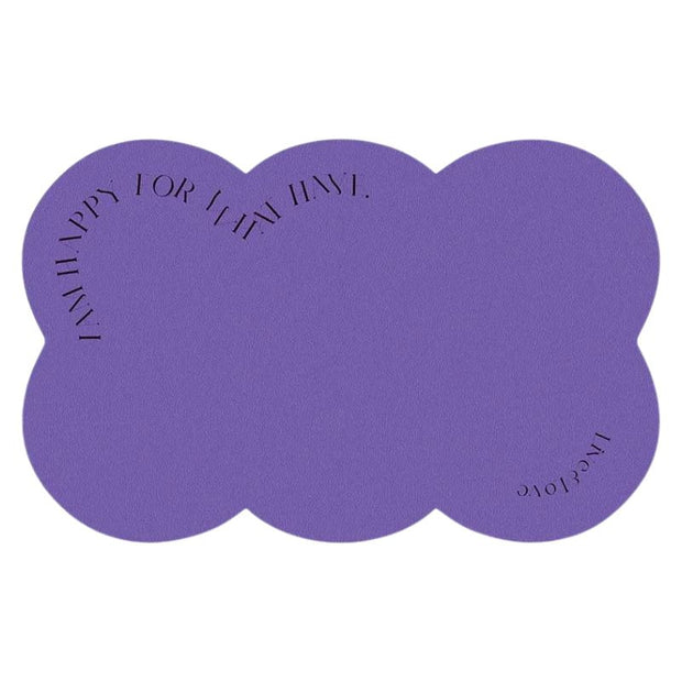 Set De Table En Forme De Nuage En Cuir Imperméable Et Lavable