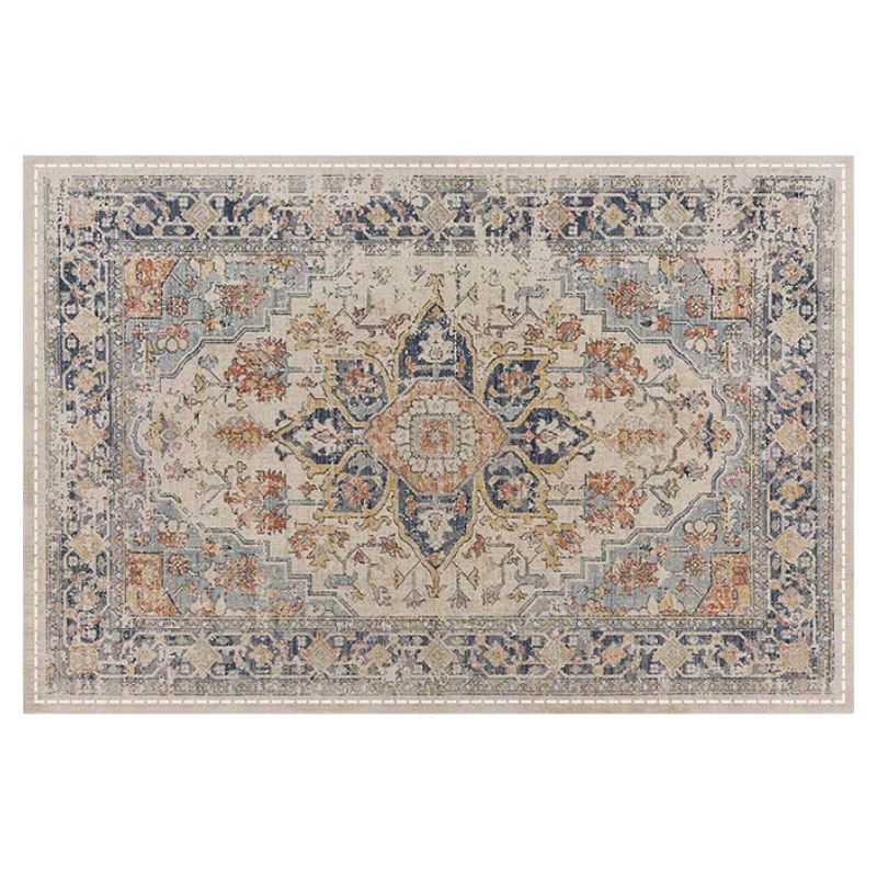 Set De Table En Lin Style Vintage Avec Design Méditerranéen Lot de 4