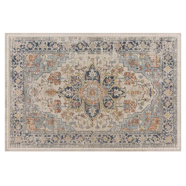 Set De Table En Lin Style Vintage Avec Design Méditerranéen Lot de 4