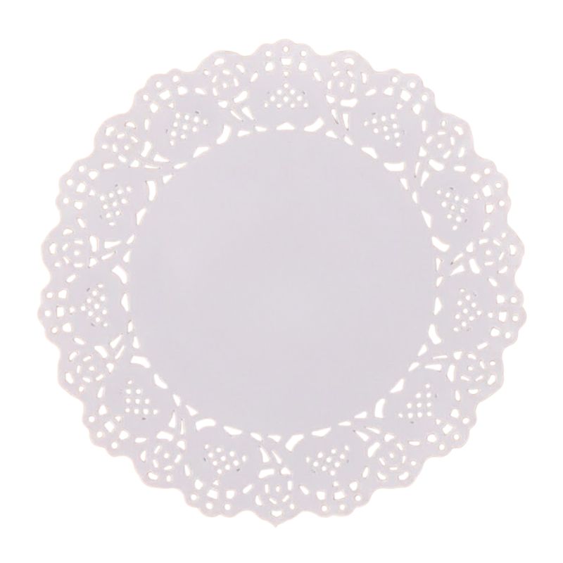 Set De Table En Papier Dentelle Blanc Élégant Et Raffiné 150 Pièces