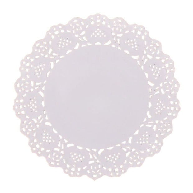 Set De Table En Papier Dentelle Blanc Élégant Et Raffiné 150 Pièces